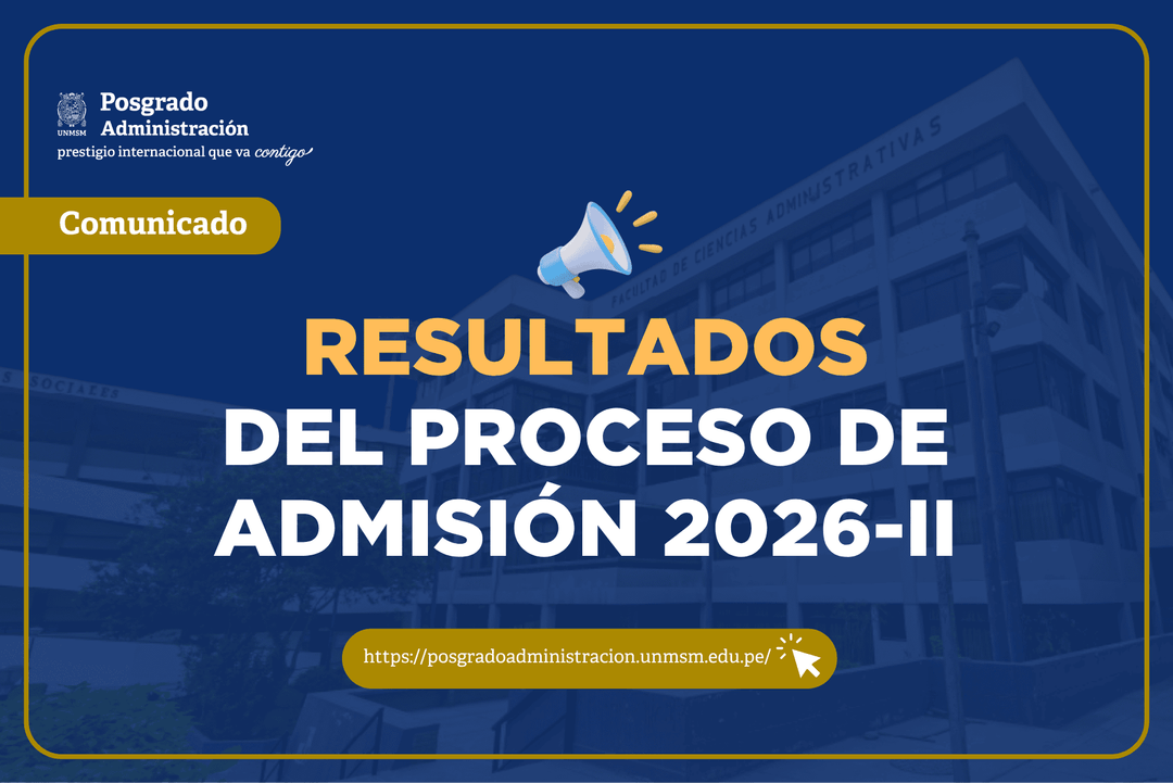 Resultados del Proceso de Admisión 2026-II