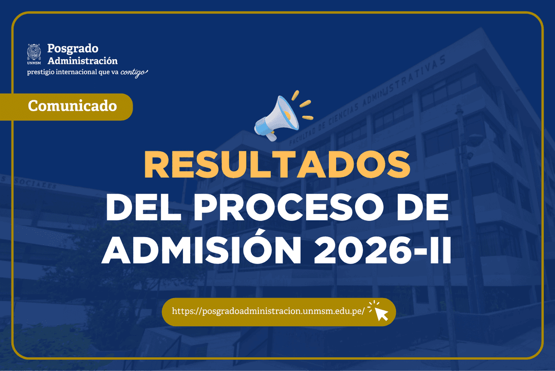 Resultados del Proceso de Admisión 2026-II