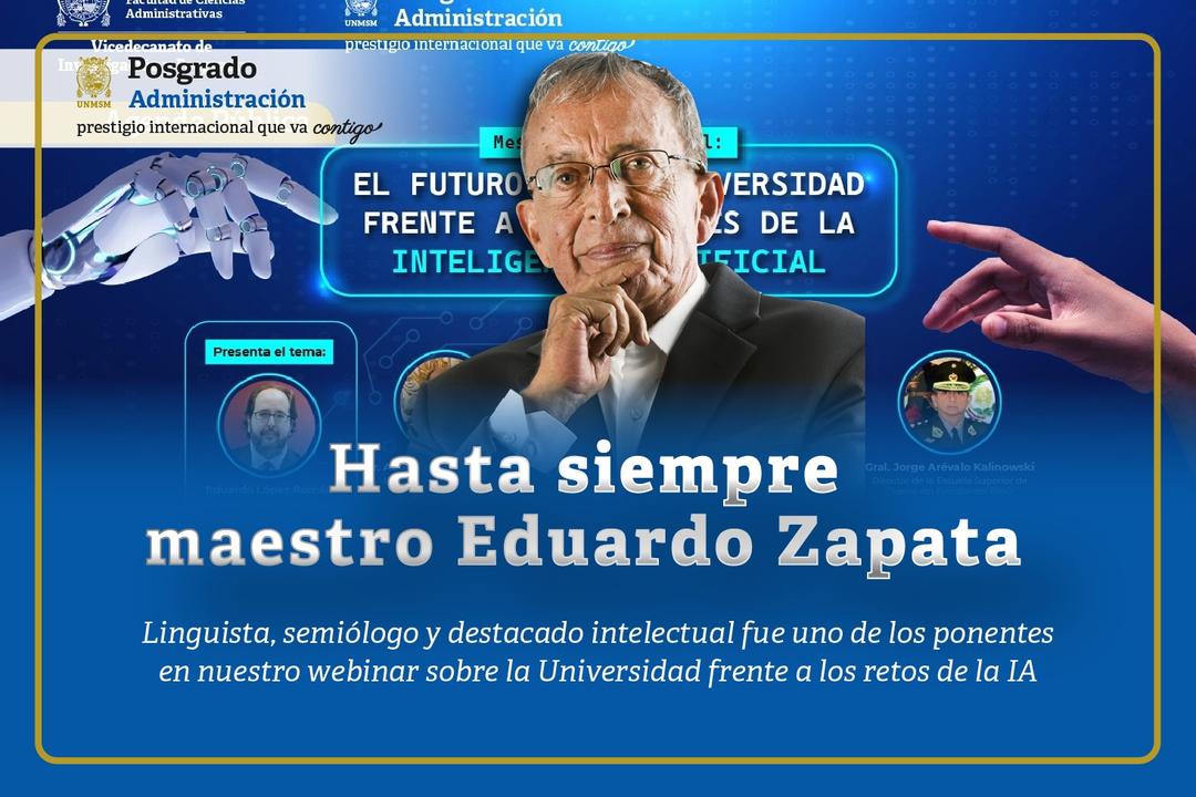 Hasta siempre maestro Eduardo Zapata